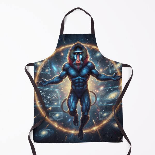 Item preview, Cosmic Mandrill - Astra designed and sold by Cosmic Zoo.