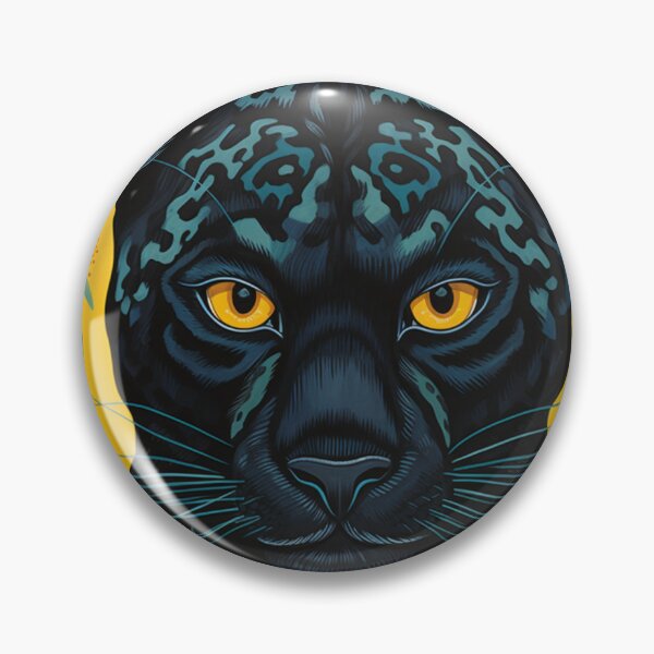 Item preview, Panther & Flowers Silk Art Graphic designed and sold by GrinGalore.