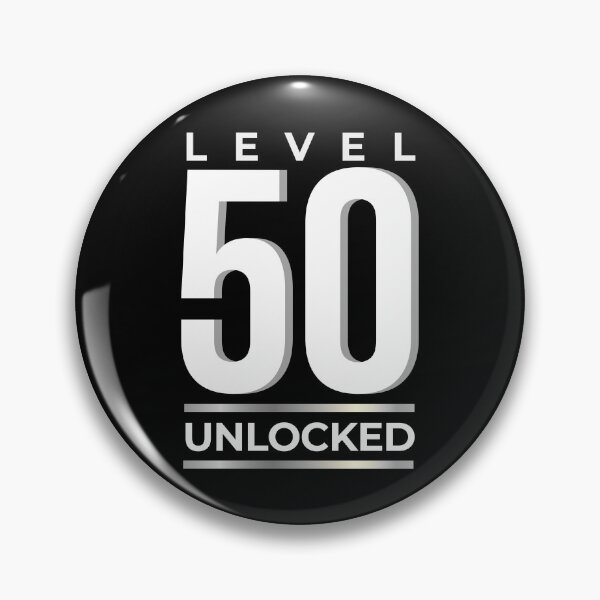 Item preview, Level 50 Unlocked 50th Birthday Gamer Style designed and sold by MoonSoul Studio.