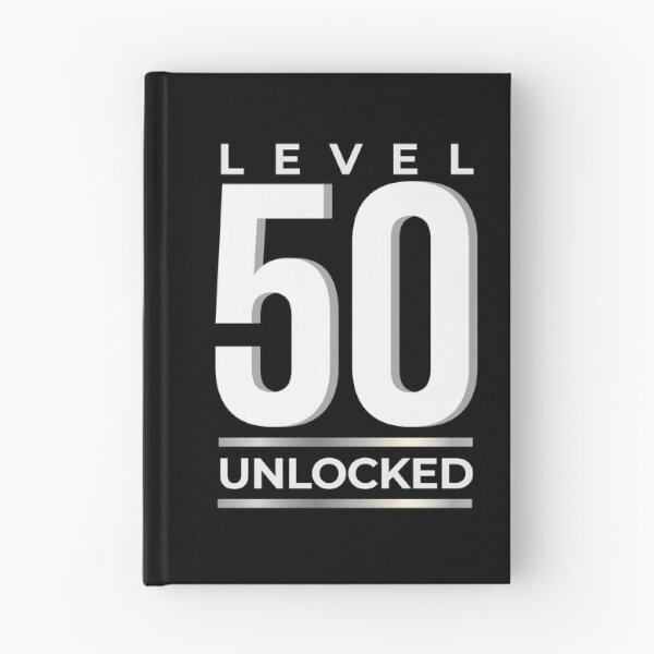 Item preview, Level 50 Unlocked 50th Birthday Gamer Style designed and sold by MoonSoul Studio.