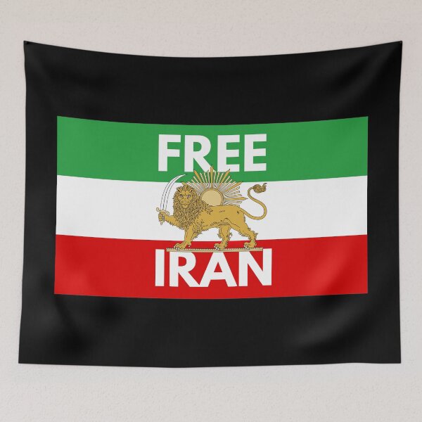 Item preview, GREEN WHITE AND RED FLAG WITH LION - IRAN FLAG WITH LION EMBLEM - FREE IRAN- SHIRO KHORSHID - LION AND SUN EMBLEM - IRAN PROTEST designed and sold by ProgressiveMob.