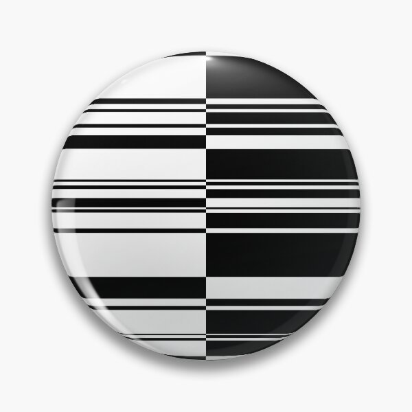 Item preview, Retro Minimal Black and White Stripe 3 designed and sold by MellowCat.