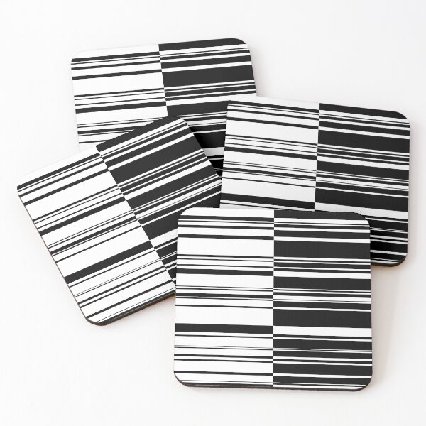 Item preview, Retro Minimal Black and White Stripe 3 designed and sold by MellowCat.