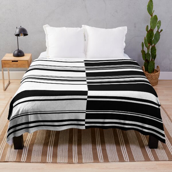 Item preview, Retro Minimal Black and White Stripe 3 designed and sold by MellowCat.