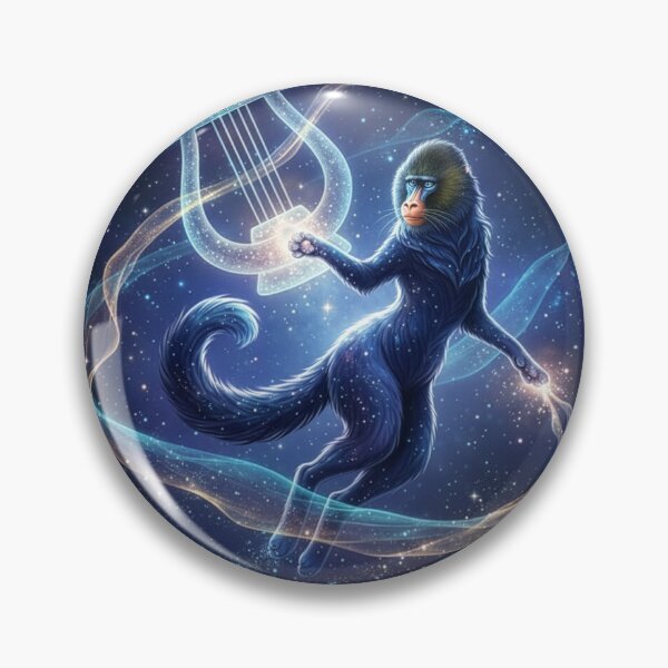 Item preview, Cosmic Mandrill - Lyra designed and sold by Cosmic Zoo.