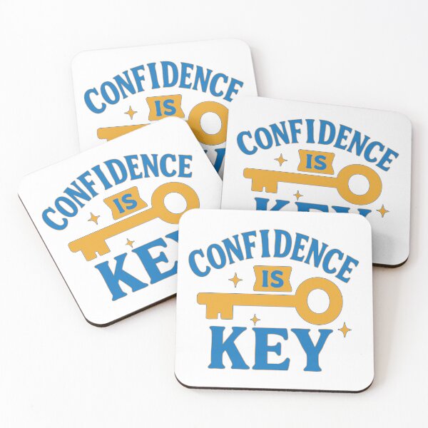 Item preview, Confidence is Key Self Empowerment Quote Motivational Wall Art Positive Affirmation Print Office Decor Personal Development Design designed and sold by Apotheosis by Irie Meraki.