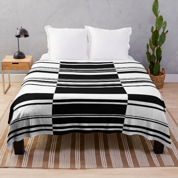 Item preview, Retro Minimal Black and White Stripe 2 designed and sold by MellowCat.