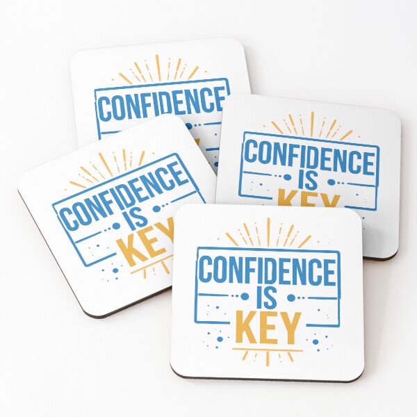 Item preview, Confidence is Key Self Empowerment Quote Motivational Wall Art Positive Affirmation Print Office Decor Personal Development Design designed and sold by Apotheosis by Irie Meraki.