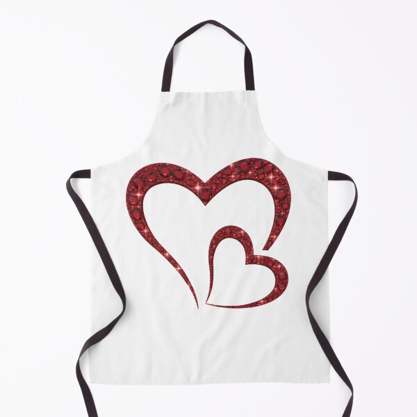 Item preview, Two Linked Red Rhinestone Hearts — Sparkling Crystal Love (Glam Glitter Design) designed and sold by Fanybany.