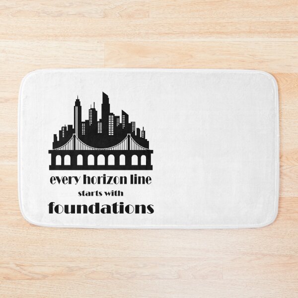 Item preview, Every horizon line starts with foundations funny gift graphics black designed and sold by Victoria-Cave.