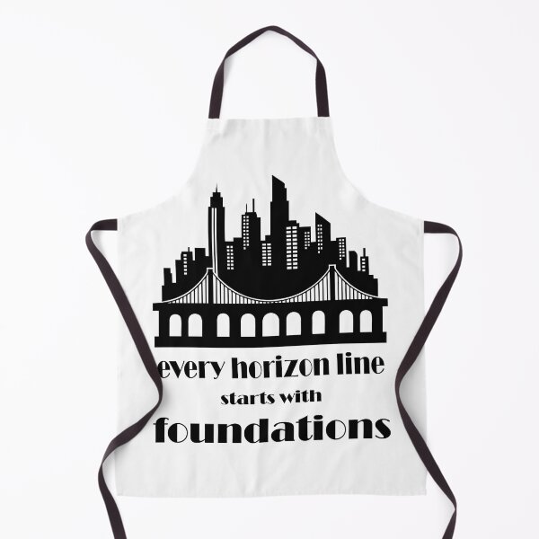 Item preview, Every horizon line starts with foundations funny gift graphics black designed and sold by Victoria-Cave.