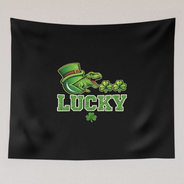 Item preview, St Patricks Day Eating Shamrock Retro Gamer Lucky designed and sold by gear-posters.