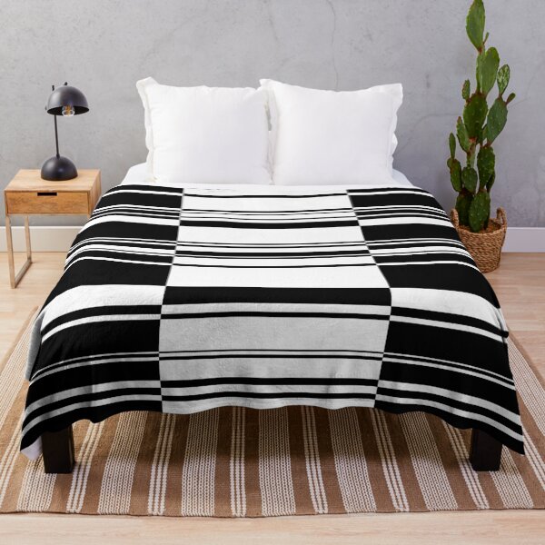 Item preview, Retro Minimal Black and White Stripe 1 designed and sold by MellowCat.