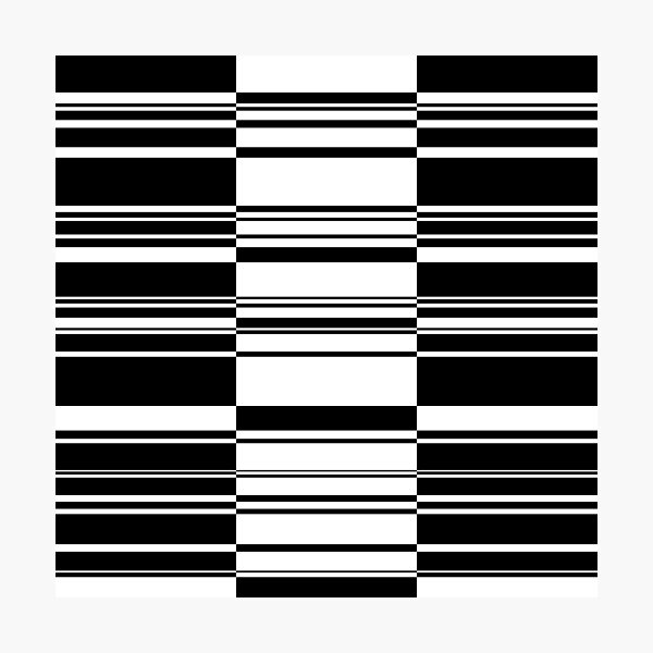 Item preview, Retro Minimal Black and White Stripe 1 designed and sold by MellowCat.