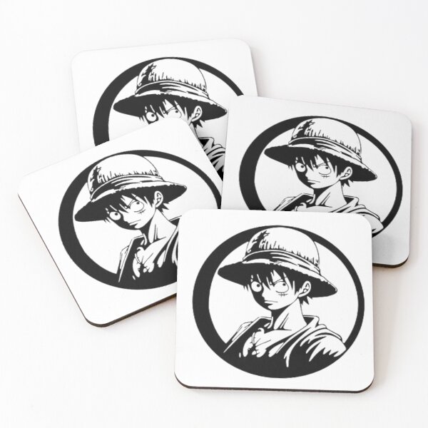 Item preview, Minimal Pirate Captain Silhouette – Anime Inspired Circle Logo Sticker designed and sold by Credenz.