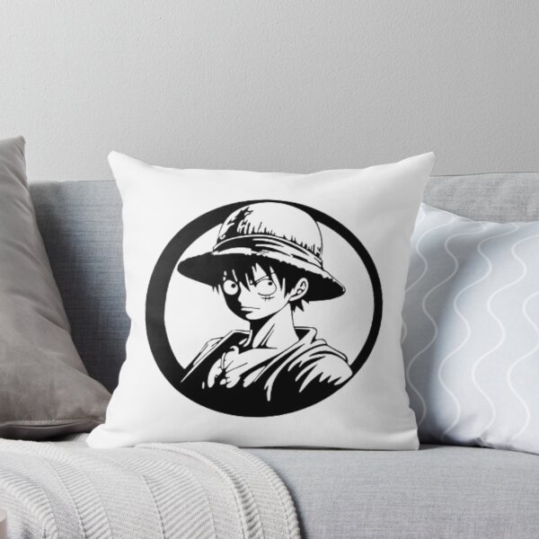 Item preview, Minimal Pirate Captain Silhouette – Anime Inspired Circle Logo Sticker designed and sold by Credenz.