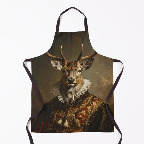 Item preview, Noble Renaissance Deer Aristocratic Royal Portrait designed and sold by Rutvain.