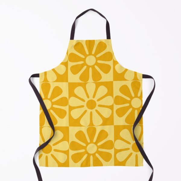 Item preview, 60's Retro Big Flowers in Yellow and Gold designed and sold by MellowCat.