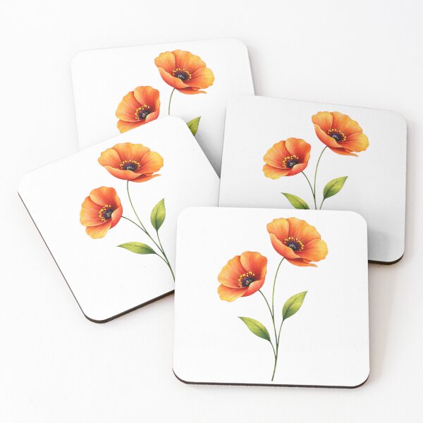 Item preview, Twin Orange Blossoms designed and sold by Khanworld.