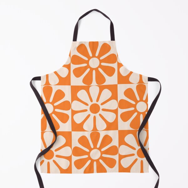 Item preview, 60's Retro Big Flowers in Orange and Cream designed and sold by MellowCat.
