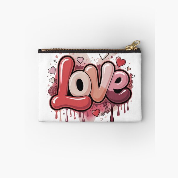 Item preview, LOVE Drip Valentine T-Shirt – Cute Romantic Street Art Graphic for Couples & Gift Buyers designed and sold by GemBob Creations.