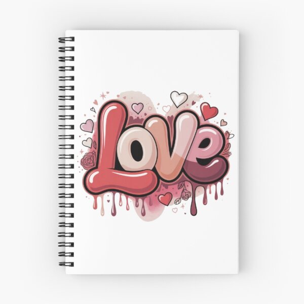 Item preview, LOVE Drip Valentine T-Shirt – Cute Romantic Street Art Graphic for Couples & Gift Buyers designed and sold by GemBob Creations.