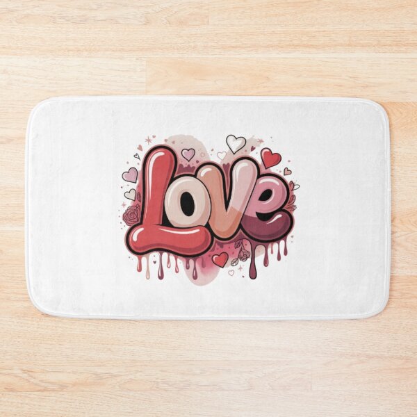 Item preview, LOVE Drip Valentine T-Shirt – Cute Romantic Street Art Graphic for Couples & Gift Buyers designed and sold by GemBob Creations.