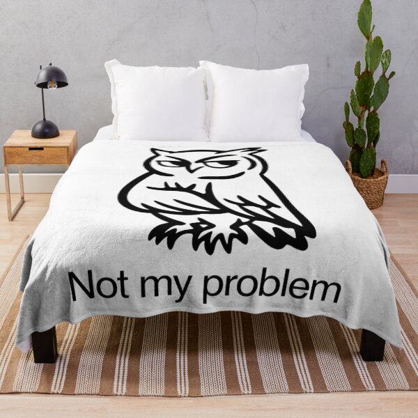 Item preview, Not My Problem Owl – Minimalist Sarcastic Owl Design T-Shirt designed and sold by Martysstore.