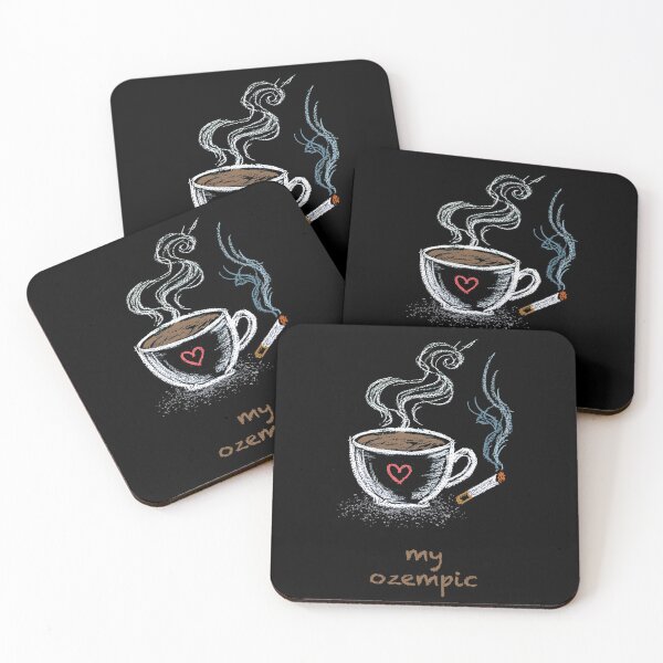 Item preview, Coffee and cig = my Ozempic designed and sold by Geek Gobbledygook.