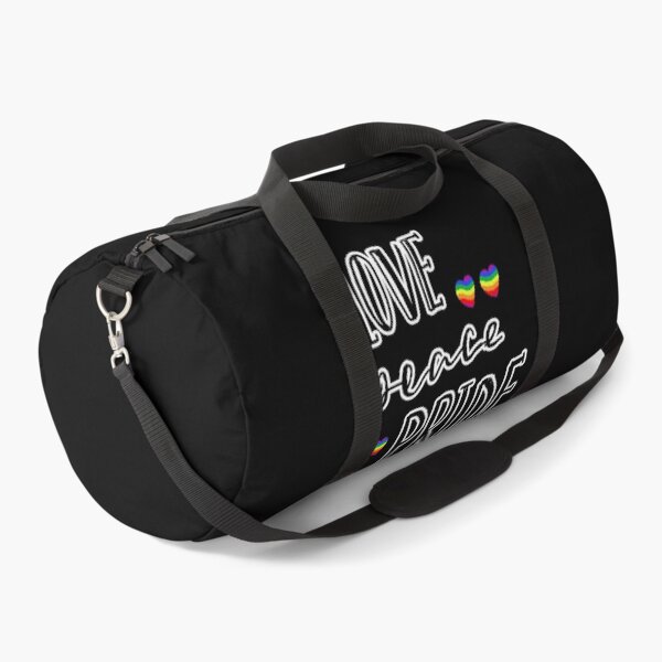 Item preview, Love Peace Pride – LGBTQ Rainbow Typography Design designed and sold by Snapystyle.