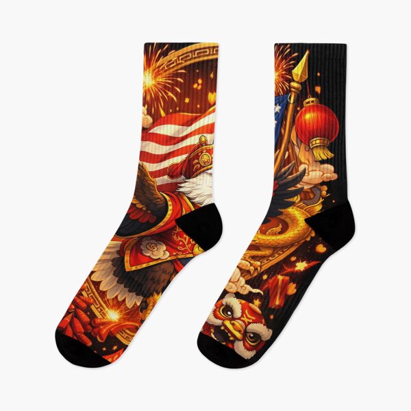 Item preview, Festive Eagle with American Flag designed and sold by adobtsony.