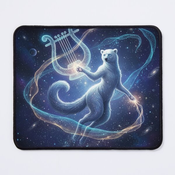 Item preview, Cosmic Polar Bear - Lyra designed and sold by Cosmic Zoo.