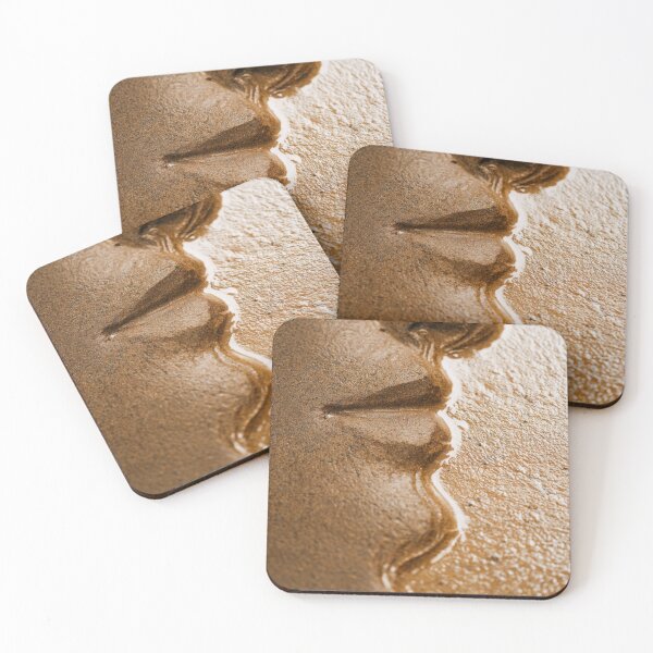 Item preview, Surreal Human Profile Sculpted In Beach Sand designed and sold by chase-thewave.