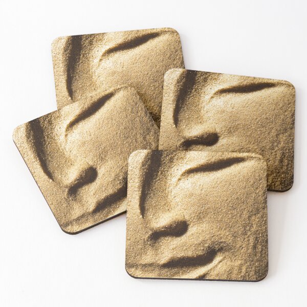 Item preview, Surreal Human Face In Beach Sand designed and sold by chase-thewave.
