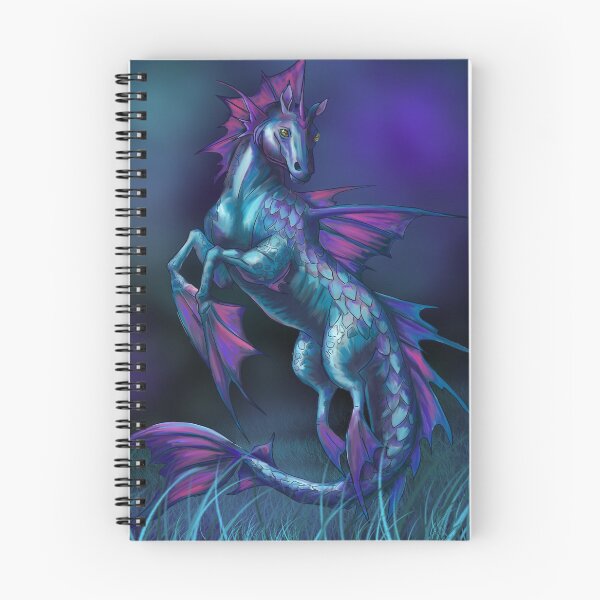 Item preview, Majestic Mythical Hippocampus – Teal and Purple Fantasy Sea Horse designed and sold by VitalusDesignArtV.