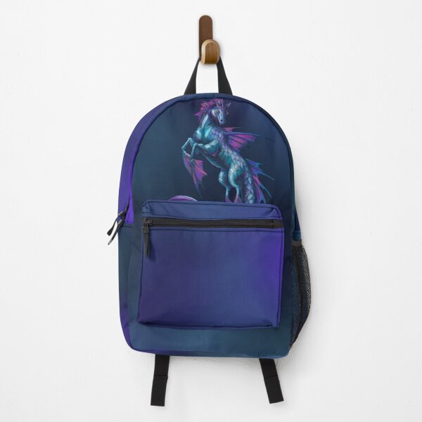 Item preview, Majestic Mythical Hippocampus – Teal and Purple Fantasy Sea Horse designed and sold by VitalusDesignArtV.