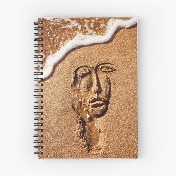 Item preview, Surreal Face Sculpted In Golden Sand designed and sold by chase-thewave.