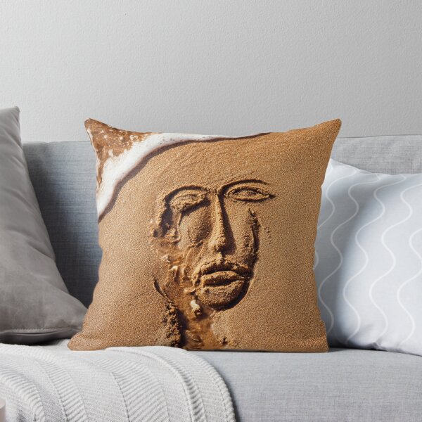Item preview, Surreal Face Sculpted In Golden Sand designed and sold by chase-thewave.