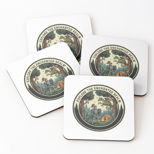 Item preview, Explore The Enchanted Realm - Retro Knight and Dragon Adventure designed and sold by Nomadic-Prints.
