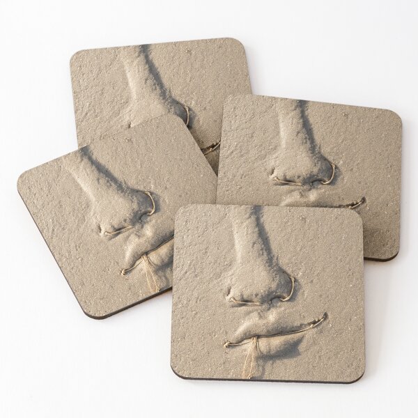 Item preview, Human Face Sculpted In Beach Sand designed and sold by chase-thewave.