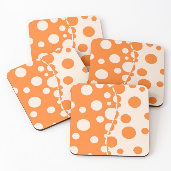 Item preview, Retro 60's Orange and Cream Dot Pattern designed and sold by MellowCat.