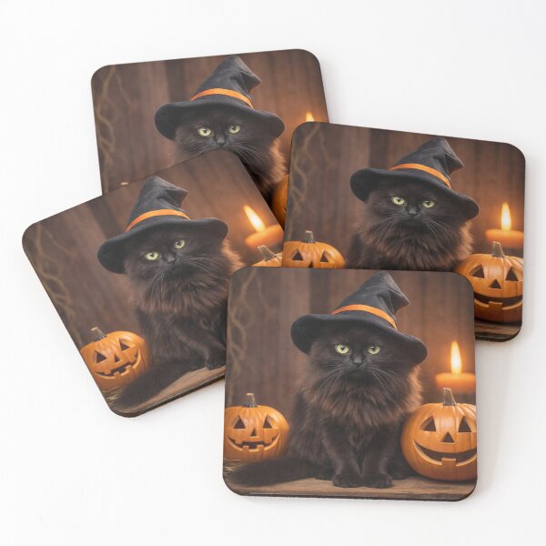 Item preview, Magical Black Cat Witch Cozy Halloween Art designed and sold by adobtsony.