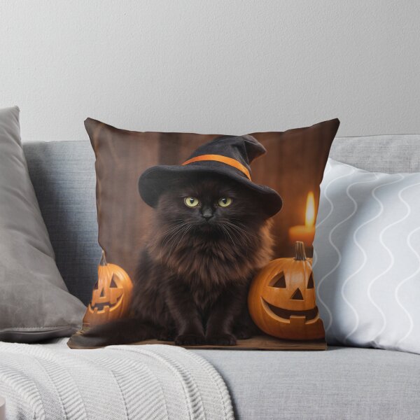 Item preview, Magical Black Cat Witch Cozy Halloween Art designed and sold by adobtsony.