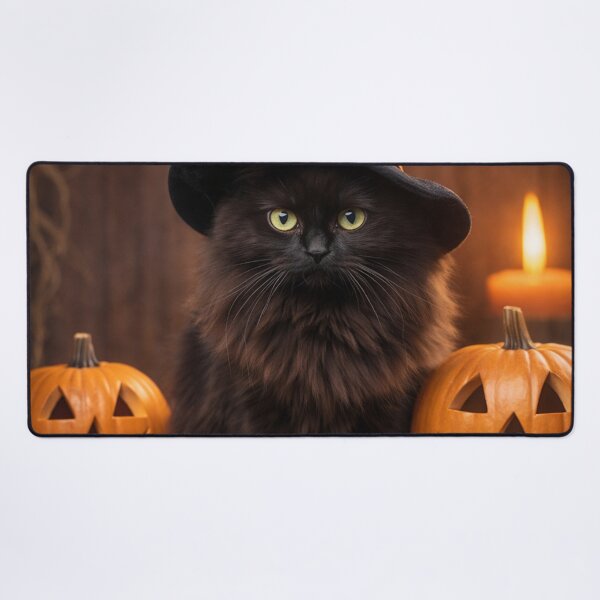 Item preview, Magical Black Cat Witch Cozy Halloween Art designed and sold by adobtsony.