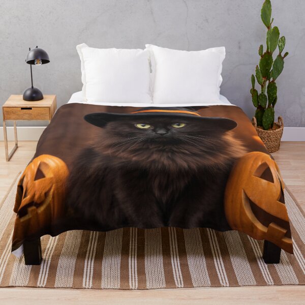 Item preview, Magical Black Cat Witch Cozy Halloween Art designed and sold by adobtsony.