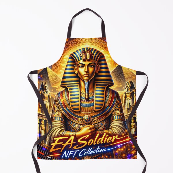 Item preview, Tutankhamun – Futuristic Pharaoh Art designed and sold by EASNFTCOL.