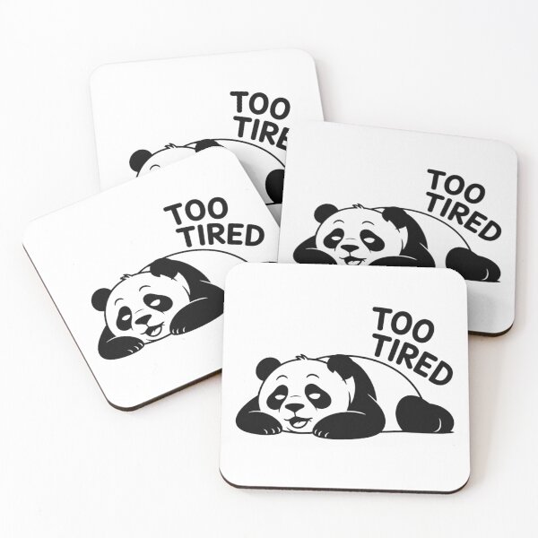 Item preview, Too Tired Panda – Minimalist Sarcastic Panda Design T-Shirt designed and sold by Martysstore.