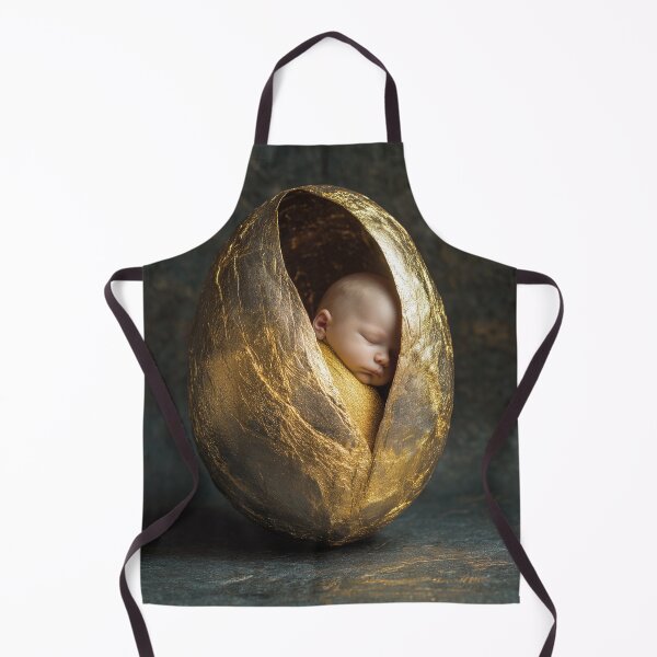 Item preview, Golden Baby in Cocoon – Symbol of Bright Future & New Life 1 designed and sold by WordPlayStudio.