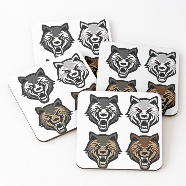 Item preview, Illustration Of 4 Wolves designed and sold by NoxLand.