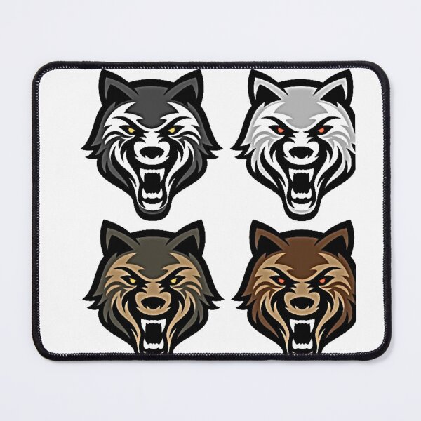 Item preview, Illustration Of 4 Wolves designed and sold by NoxLand.